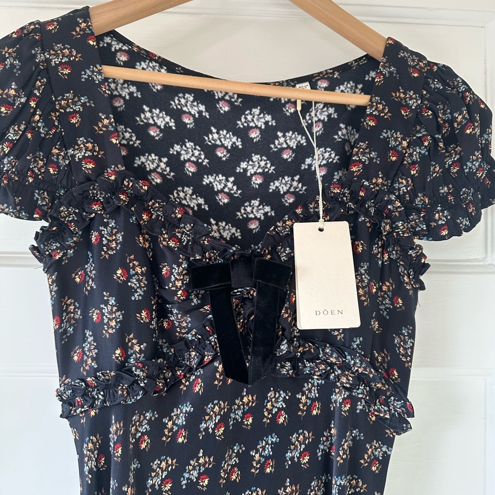 DOEN Marybell dress in Delphinium floral XS NWT - Picture 3 of 8